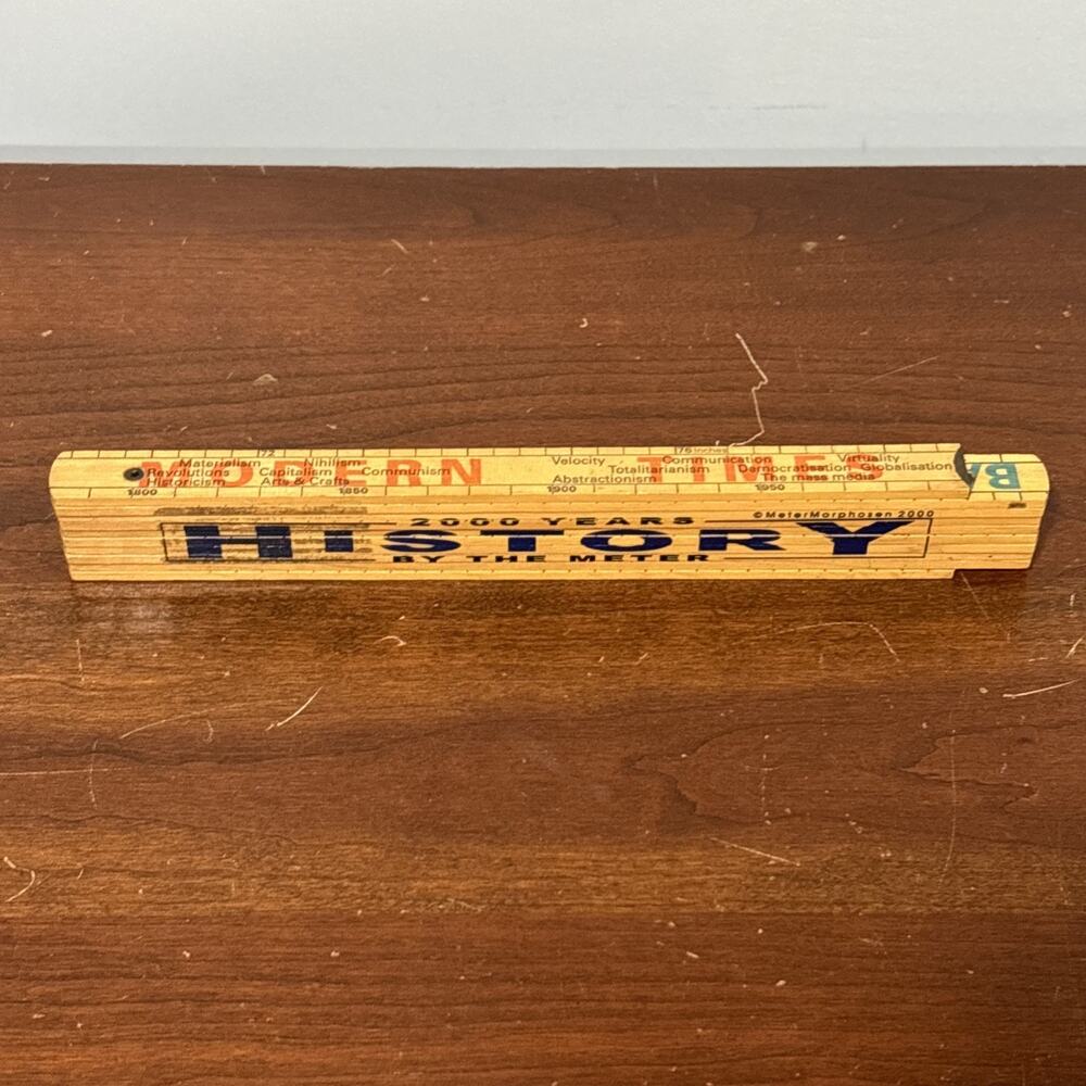 2000 Years By the Meter History Folding Ruler Metermorphosen Teaching Tool - Picture 3 of 7